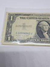 Vintage 1935 G Blue Seal Silver Certificate $1 Dollar Bill Circluated C22556062J