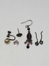 Mixed Lot of Vintage Sterling Silver Scrap Repurpose Single Earrings And Charms